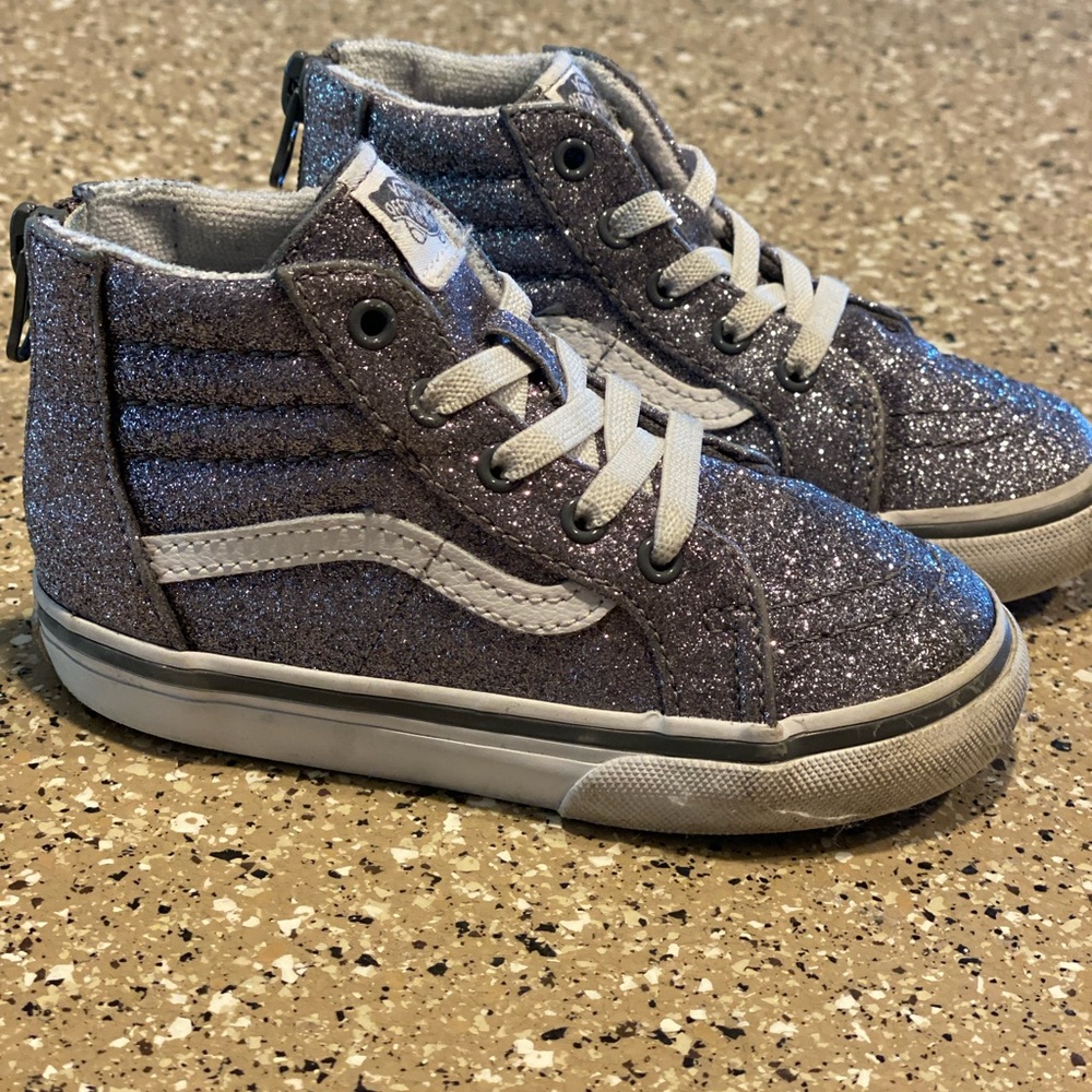 Toddler glitter Vans